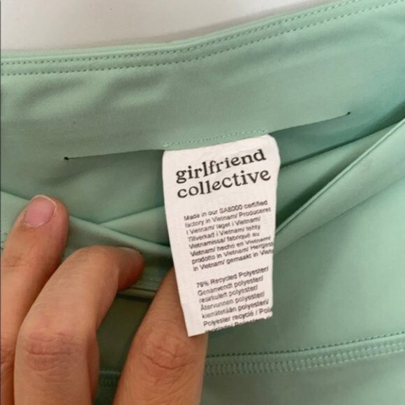 Girlfriend Collective Women Green High-Rise Compression Leggings Plus Size 6XL - Picture 4 of 10